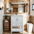 thumbnail image 4 of Design Element Affinity 25" Single Sink Bathroom Vanity in White, 4 of 6