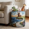 thumbnail image 4 of Quilted Fabric Storage Organizer For Home Versatile Laundry Hamper Holds Blankets Books And, 4 of 6