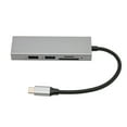 thumbnail image 4 of Hub USB C 5 en 1 con USB3.0 USB2.0 Ranura para tarjeta de almacenamiento Ranura para tarjeta de memoria Interfaz multimedia HD Adaptador multipuerto para tableta IOS, 4 of 5