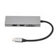 thumbnail image 4 of Hub USB C 5 en 1 con USB3.0 USB2.0 Ranura para tarjeta de almacenamiento Ranura para tarjeta de memoria Interfaz multimedia HD Adaptador multipuerto para tableta IOS, 4 of 5