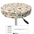 thumbnail image 4 of Kdxio Squirrel In The Forest Print Stool Covers Round,Stretch Round Bar Stool Covers Washable Bar Stool Cushion Slipcover for 12-15 Inch Chair, 4 of 7
