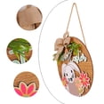 thumbnail image 4 of Letrero de madera de Pascua 2024 Fiudx conejito decorativo para colgar en la puerta del patio, 4 of 7