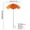 Orange, variant on Yooshoverk Garden Sun Shade Umbrella UV Protection Plant Cover Flower Bed Protector Adjustable Height Portable Canopy Frost Sunburn Shield