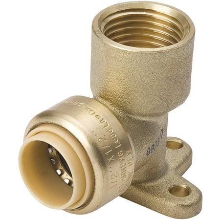 Brass Drop - ProLine Brass Push Fit Drop Ear Elbow
