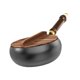 thumbnail image 4 of Wok de hierro de 9,45 pulgadas, utensilios de cocina de Gas de fondo plano, Cocina de Inducción, sartén para freír, sartén para acampar, casa, tapa de madera, 4 of 8