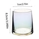 thumbnail image 3 of Juego de vasos de whisky de vidrio de 4 tazas transparentes de té con leche de 8,5 oz para casa, desayuno, cócteles - opciones multicolor, gris y oro rosa, 3 of 6