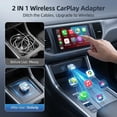 thumbnail image 2 of 2-in-1 Mini Wireless CarPlay & Android Auto Adapter – 2026 Upgrade, Converts Wired to Wireless, Plug & Play No Delay, for iPhone 6+ (iOS 10+) & Android 11+, Type-C, 2 of 7