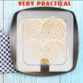 thumbnail image 4 of Miangastore 6 Pcs Couvercles de Poêle Alimentaire 1/6 Taille avec Poignée Couvercle de Poêle d'Hôtel Transparent Réutilisable en Plastique Couvercle d'Assiette de Service Alimentaire (Style Encoché), 4 of 9