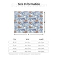 thumbnail image 5 of Uemuo Seal Fox Seagull Whales Printed Throw Blanket for Couch, Fluffy Fuzzy Blankets for Bed, Sofa, Cozy Flannel Faux Fur Blanket-80"x60", 5 of 6