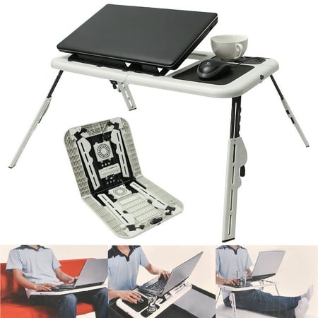 Folding Laptop Notebook Table Stand Tray Laptop Tray Desk With Usb