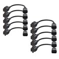 thumbnail image 1 of CableCreation [Lot de 10] Adaptateur d'Alimentation Standard 1 Pied 18AWG Réceptacle NEMA 5-15R vers IEC320 C14, 0.3m/noir, 1 of 9