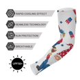 thumbnail image 5 of Gnome American Flags Gardening Sleeves UV Sun Protection Cooling Arm Sleeves Anti-Scratch Farmers Sleeves for Women Men, 5 of 7