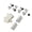 Bee white, variant on Push To Open Touch Latches Double Head Catches Closures Glass Door Hinge Clamp Furniture Hardware