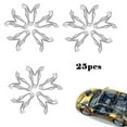 thumbnail image 2 of 25 Pcs Metal Fastener Clips 1/2" X 5/8" Car Retainer Moulding Trim Accessories, 2 of 11