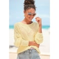 thumbnail image 2 of LASCANA Women's Open Knit Detail Sweater, 2 of 5
