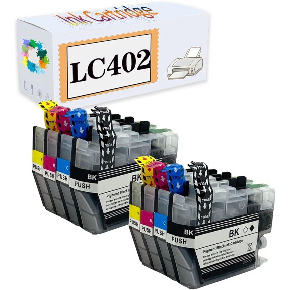 Compatible LC402 Ink Cartridges Replacement for Brother MFCJ5340DW MFCJ6740DW MFCJ6540DW MFCJ6940DW Printers