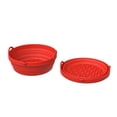 thumbnail image 2 of Air Fryer Silicone Pots and Liners for Replacement of Parchment Paper | Reusable Silicone Air Fryer Insert Oven Accessory Safe Food Easy Fits Air Fryers, 2 of 7