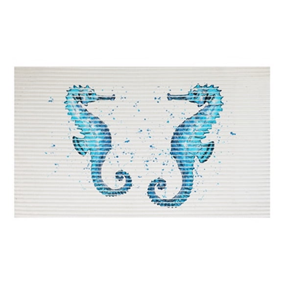 tapete antiderrapante de caballitos de mar de 80 x 48 cm