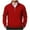 Red, variant on Drindf Men's Quarter Zip Sweatshirts Warm Fleece Lined Shirts Loose Fit Long Sleeve Sweatshirt Solio Color Thicken Pullover Trendy Stand Collar Tops