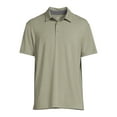 Men's Textured Jersey Polo Shirt