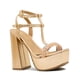 thumbnail image 4 of Zapatilla Con Plataforma Para Mujer Graduación Oro Rosado negro 24, 4 of 6