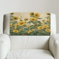thumbnail image 5 of SCRAWLGOD Sunflower Leaf Print Beige 3 Pcs Headrest Cover for Recline Chair Non Slip Headrest Protector Sofa Head Rest Covers with Adhesive Backed Hook and Loop,17x27in, 5 of 7