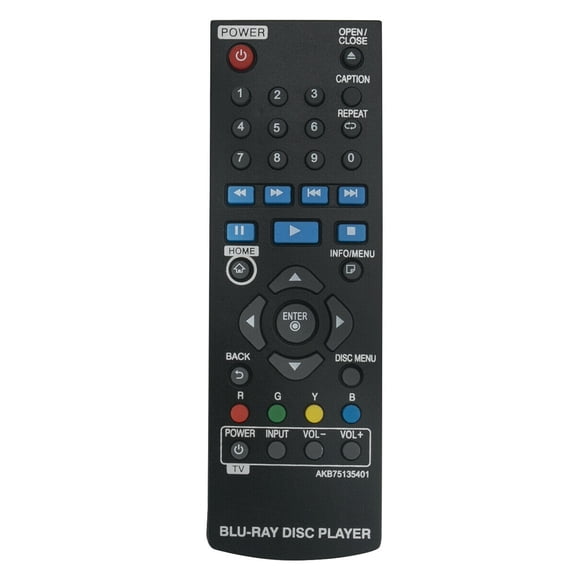 AKB75135401 Replace Remote for LG Blu-ray Disc Player UBK80 UP870 UP875 BPM35