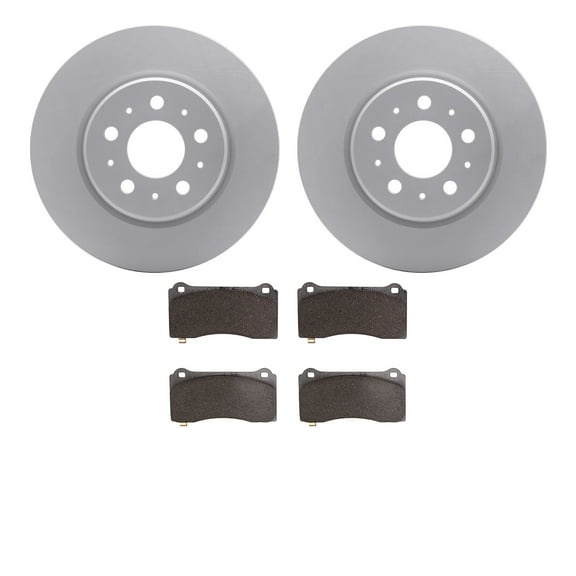 Dynamic Friction Company Front Geospec Brake Rotors with 5000 Advanced Brake Pads 4502-26010