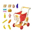thumbnail image 2 of lionlar Kids Shopping Cart Interactive Learning Shopping Skills with 15Pcs Play Food red, 2 of 9
