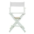 thumbnail image 1 of Casual Home Chaise de Réalisateur 24 Pouces Cadre Blanc-Toile Blanche, 1 of 5