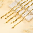 thumbnail image 6 of VNOX 5 Pcs Gold Chain Bracelet for Men Women - Sturdy Stainless Steel Curb Width Cuban Link Chain Bracelet Set for Men Women,8.3 Inches, 6 of 7