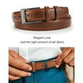 thumbnail image 3 of YOETEY Mens Belt Leather Belt, Classic Belt for Dress Casual 1 1/8" - Perfect Companion to Mens Shoes, 3 of 8