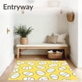 thumbnail image 3 of ODIKA 5'x7' Machine Washable Non-Slip Area Rug, Cute Egg Inspired Design with Cartoonish High Traffic Rug with Pad, Yellow, 721993, 3 of 3