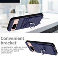 thumbnail image 6 of Wallet Case for Google Pixel 8a, Stylish Ultra Slim PU Leather Card Slots Ring Stand Wrist Strap Shockproof Protective Thin Lightweight Back Case Cover for Google Pixel 8a, Blue, 6 of 7