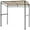 Beige, variant on SLSRFD 7FT Grill Gazebo, Outdoor BBQ Canopy with Serving Shelf & Hooks, Waterproof Patio Barbecue Shelter with Curved Roof for Garden, Backyard, Deck (Coffee)