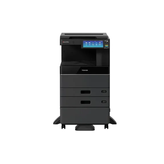 Toshiba E-Studio 4505AC A3 Color Laser Multi-Function Copier – 45 ppm, Print/Copy/Scan, Auto Duplex, Network, SRA3/A3/A4/A5 – 2 Trays with Stand