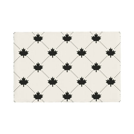 

Placemats Set of 6 Maple plaid Place mats for Dining Table Indoor/Outdoor Cute Heat Resistant Washable Table Mats(18 x 12 )