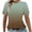 Green, variant on Women's Ombre T-Shirt Gradient Print with Round Neck Short Sleeves Loose Fit Lightweight Pullover for 2026 Spring Summer Trendy Fashion Wear