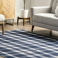 thumbnail image 7 of nuLOOM Rianne SpinClean Machine Washable Plaid Farmhouse Area Rug, 2' 6" x 8', Runner, Rianne Blue, 7 of 7