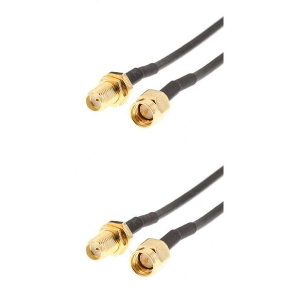 Cable De Cable Coaxial Con Extension RP SMA Para Antena WiFi Para Enrutador Wi 1M 10M Baoblaze Cable de extension de antena Walmart en linea