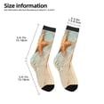 thumbnail image 2 of Vsdgher Starfish On The Sand Beach Pattern Kids Socks Boys Girl Crew Athletic Half Sport Running Breathable Socks Lightweight Stretch Crew Socks, 2 of 6