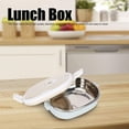 thumbnail image 2 of Boxes, Thermal Insulated Hot Food Lunch Containers, Stainless Steel Insulated Thermal Food Container, Student Portable Hot Food Warmer Lunch Box Accessories (Monolayer), 2 of 8