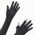 thumbnail image 5 of Cdudpw Full Finger UV Protection Gloves Driving Gloves Women, Breathable Touchscreen UPF Glove Sun Protection Glove(Black), 5 of 5