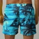 thumbnail image 5 of Pantalones Cortos Casuales de Impresión Hawaiana de los Hombres, Poliéster de Secado Rápido con Forro de Malla para la Playa Y la Piscina, 5 of 9
