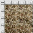 thumbnail image 2 of oneOone Velvet Brown Fabric Abstract Floral Craft Projects Decor Fabric Printed By The Yard 58 Inch Wide, 2 of 4