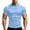 Light Blue, variant on Gunia Mens Workout Gym Shirts Quick Dry Breathable Graphic Sleeves Tee Quick Dry Wicking Short Sleeve Topfitness Training Tees For Running Athletic Sport Mens T-Shirts White M