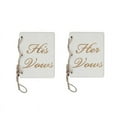 thumbnail image 1 of 2pcs Creative His And Her Vow Books Brown Kraft Paper Booklet For Wedding Journal Engagement Gift, 1 of 5