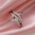 thumbnail image 4 of EOEMY 925 Silver Filled Ring Women Elegant Sparkly Cz Zircon Party Jewelry Sz 6-10-6, 4 of 5