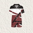 thumbnail image 1 of Qiopertar Grandes Économies de Vacances! Blouse Décontractée pour Enfants à Col Rabattu Manches Courtes Mode Short Pyjama en Solde Offres d'Accès Anticipé, 1 of 5