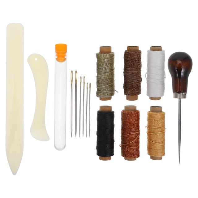 KAKOWELY sewing awl 1 Set Of Diy Leather Crafting Kit Precision Cutting Tools For Leatherworking Hand Sewing Leather Sewing Tool Set Diy Bookbinding Crafts Kit Diy Sewing Tools